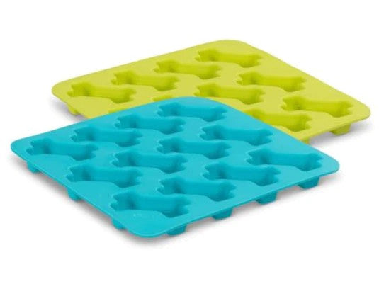 Silicone Bake and Freeze Dog Treat Maker - Pack of 2 (Bone Shape)