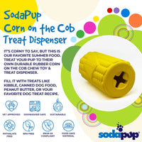 Thumbnail for SodaPup Corn Cob Treat Dispensing Toy