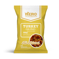 Thumbnail for Hero Dehydrated Dog Treats - Turkey Mini Bones 75g