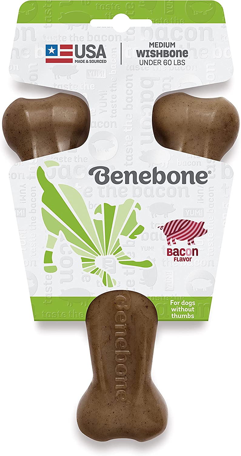 Benebone Wishbone Bacon Chew Toy