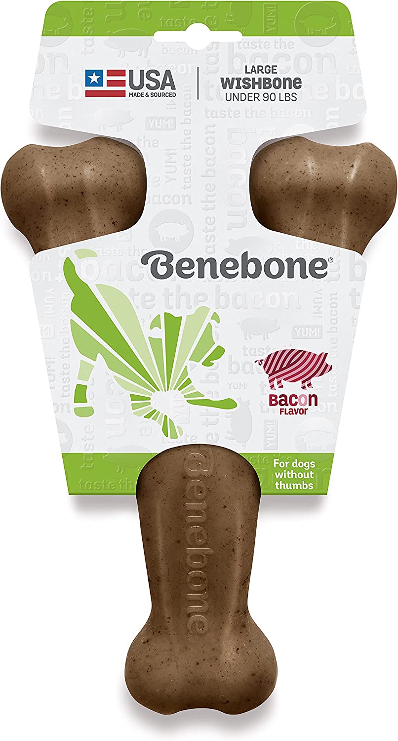 Benebone Wishbone Bacon Chew Toy