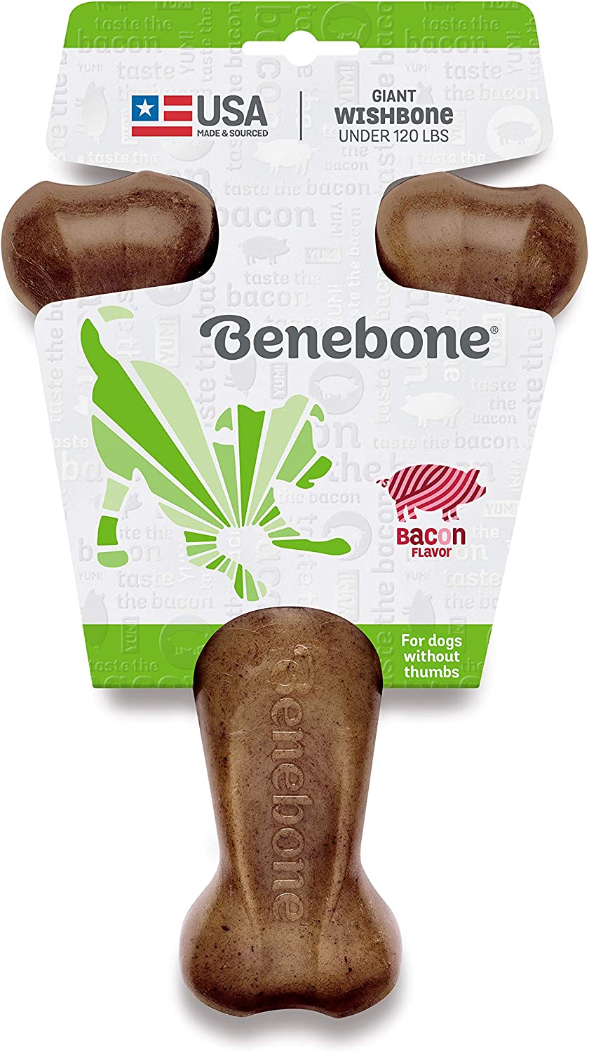 Benebone Wishbone Bacon Chew Toy