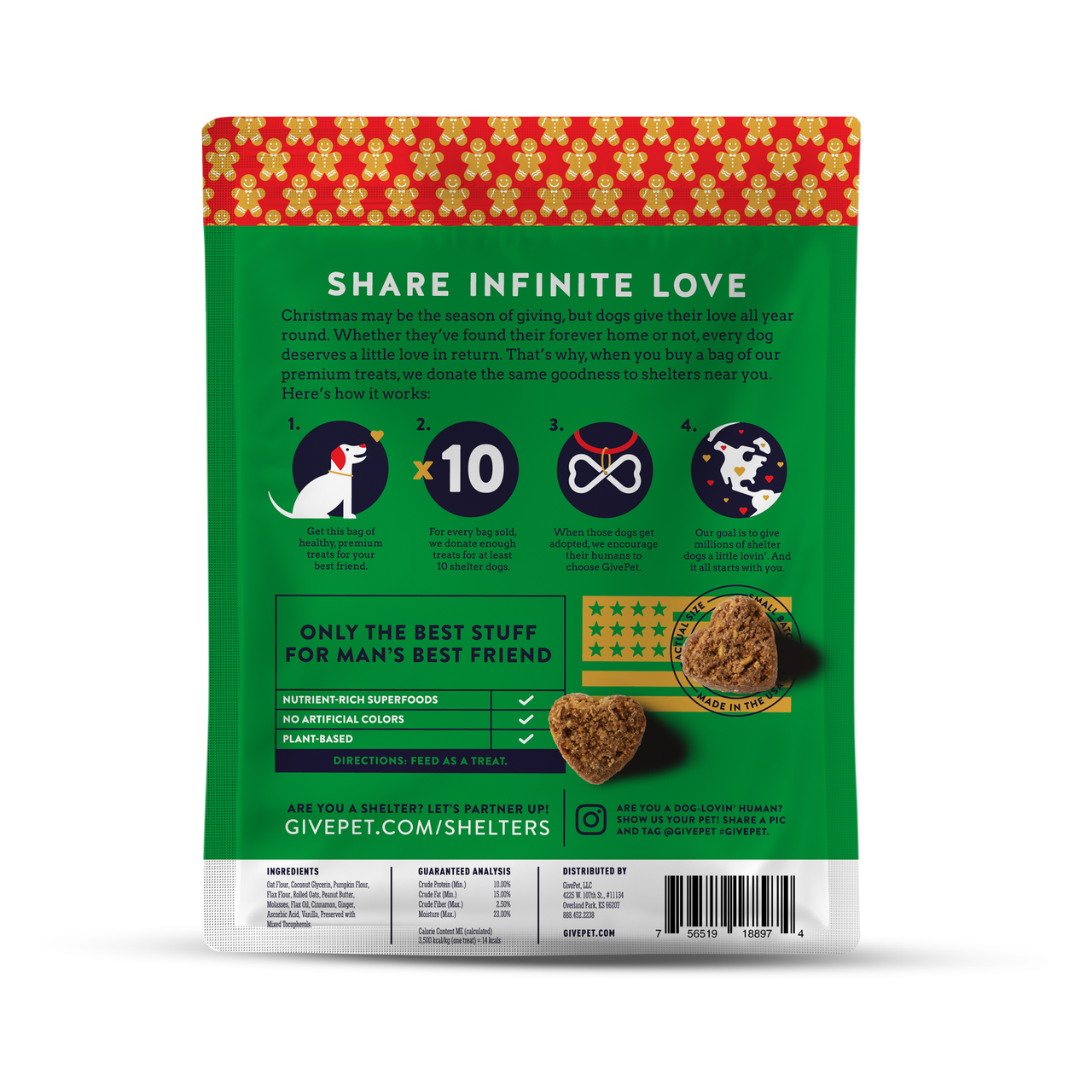 Give Pet - Muttcracker Dog Treats - 6oz