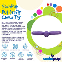 Thumbnail for Sodapup Butterfly - Ultra Durable Nylon Chew Toy & Food Holder