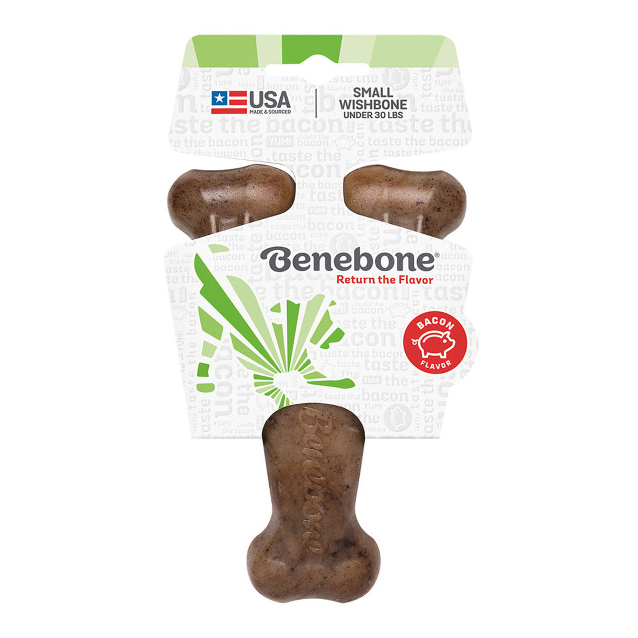 Benebone Wishbone Bacon Chew Toy