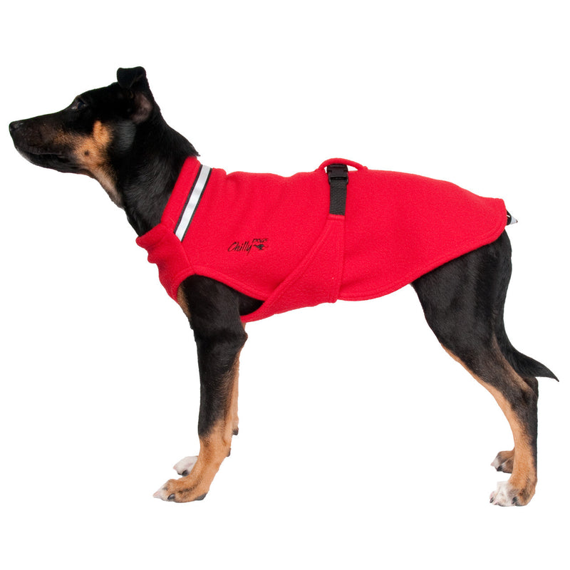 Chilly Dogs fleece dog sweater for indoor warmth on drafty winter days