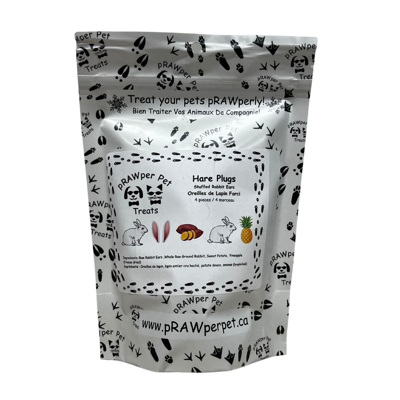 pRAWper Pets - Hare Plugs - Stuffed Rabbit Ears