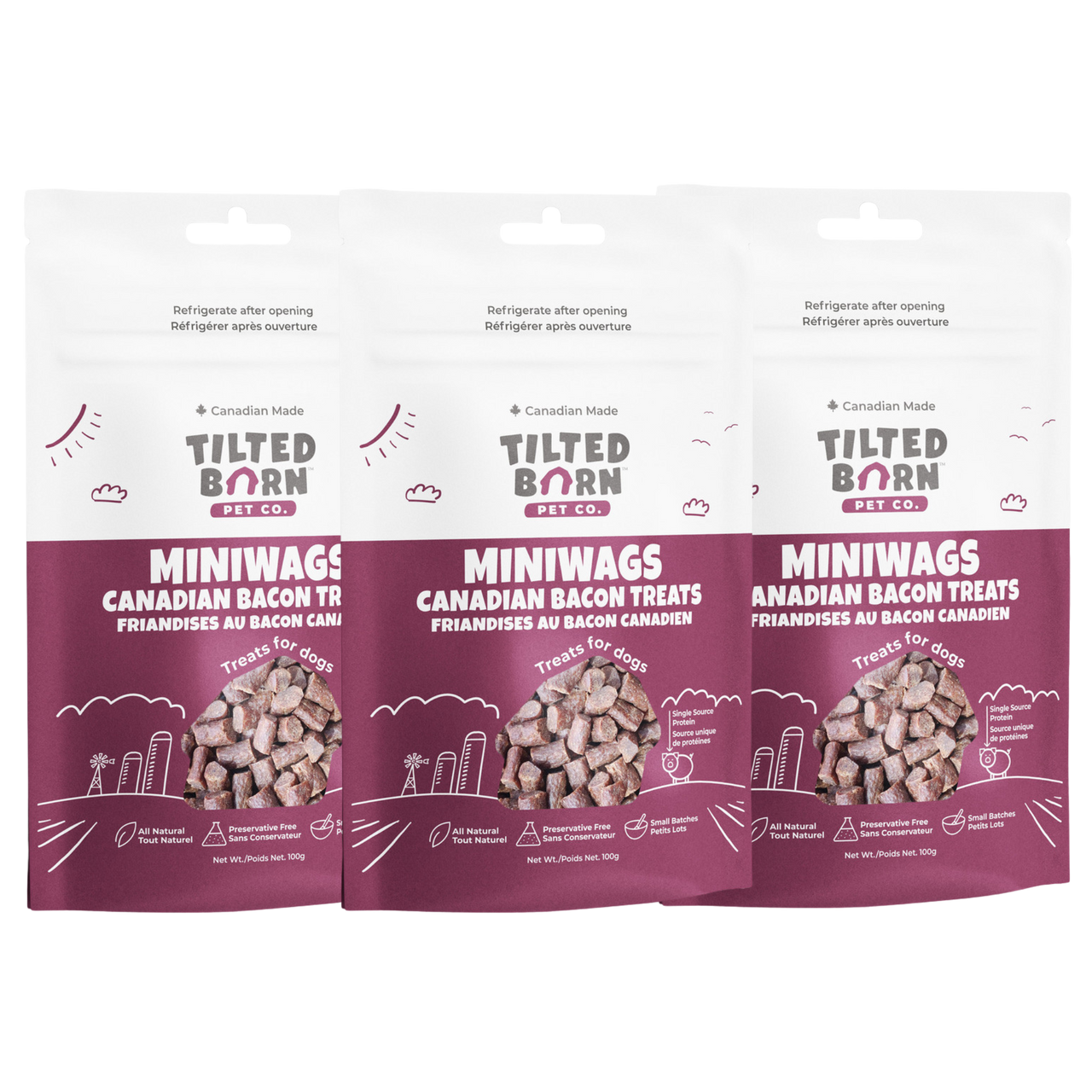 Tilted Barn Miniwags Bacon Treats