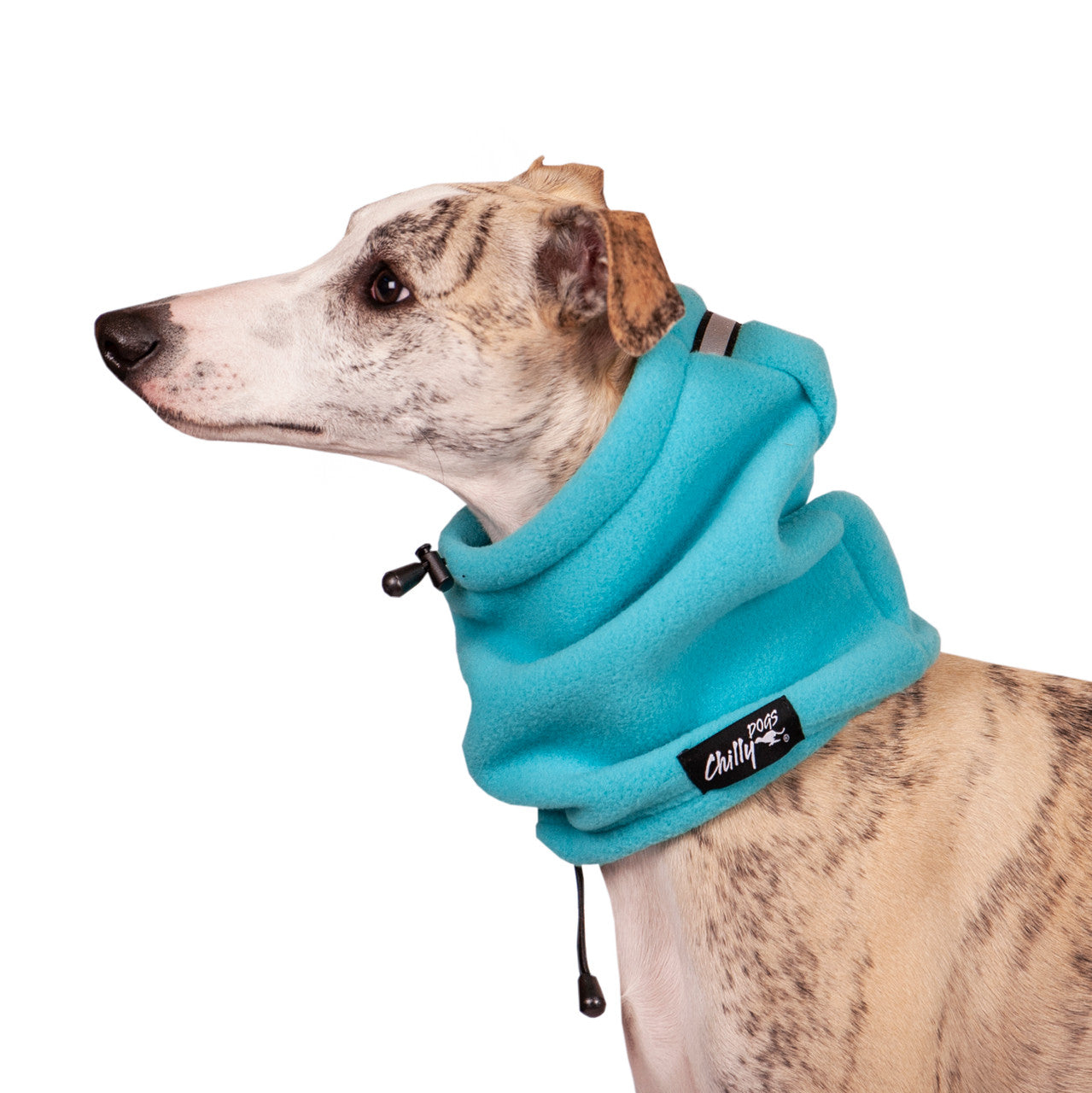 Whippet Head Muff in Arctic Blue