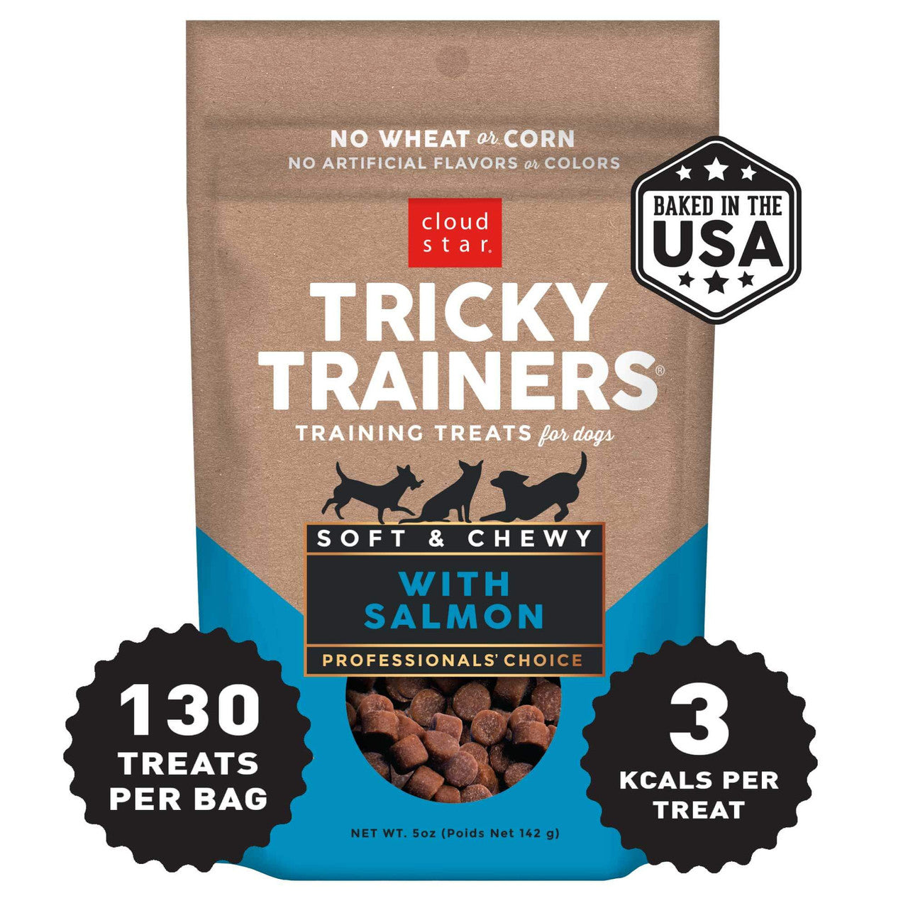 CS Tricky Trainers Soft & Chewy with Salmon Dog Training Treats