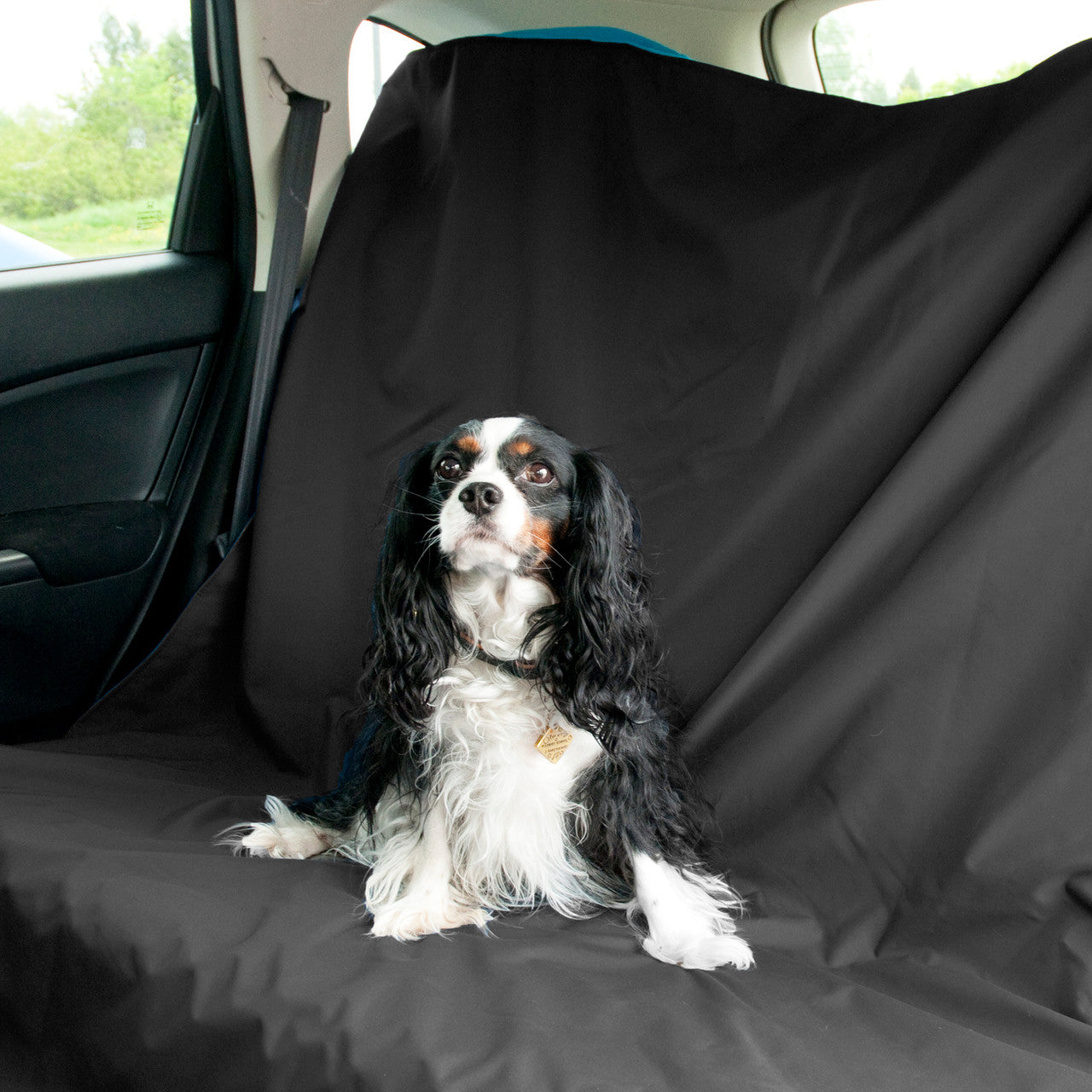 Alpine Blanket being used as a car seat cover