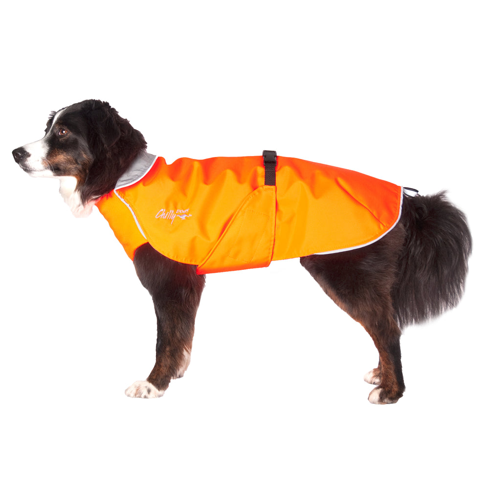 Harbour Slicker Dog Rain Coat in Blaze Orange