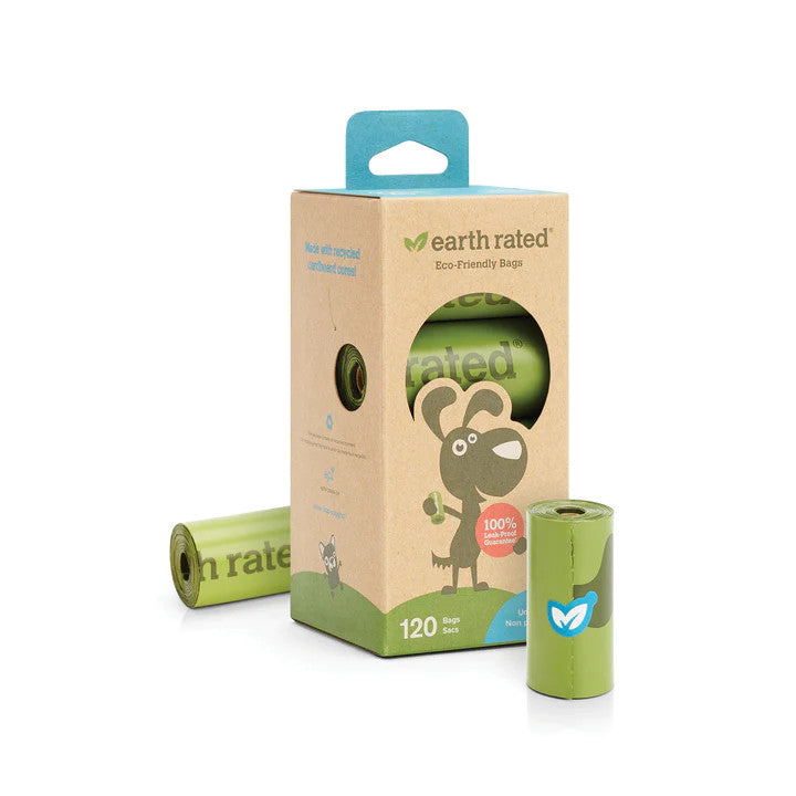 Earth Rated Poop Bags Unscented Eco-Friendly Poop Bags 120 ct Rolls