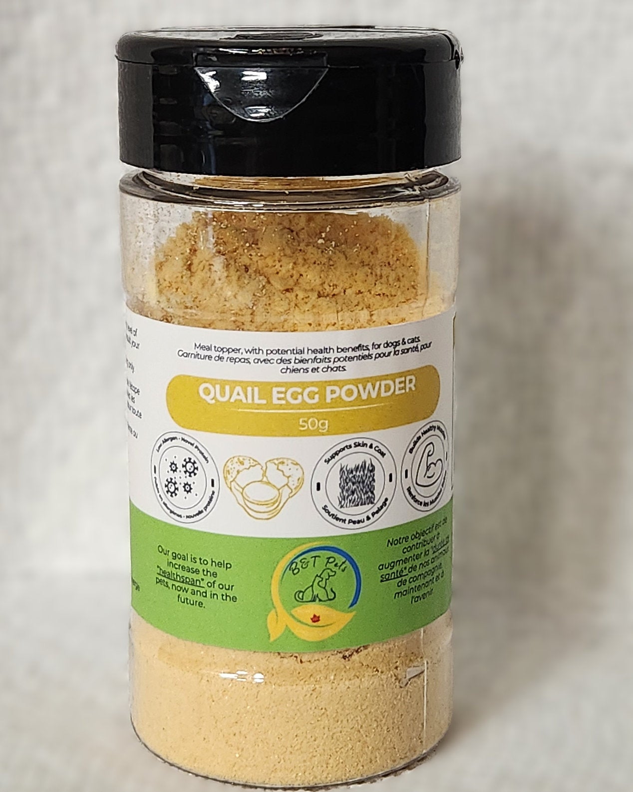 B&T Pets - Quail Egg Powder (Meal Topper)