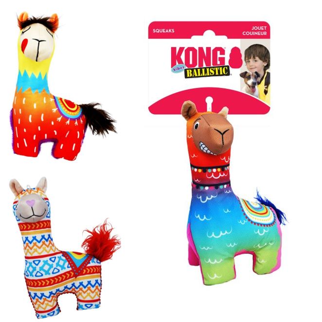 KONG Ballistic Vibez Llama - Assorted Md/Lg