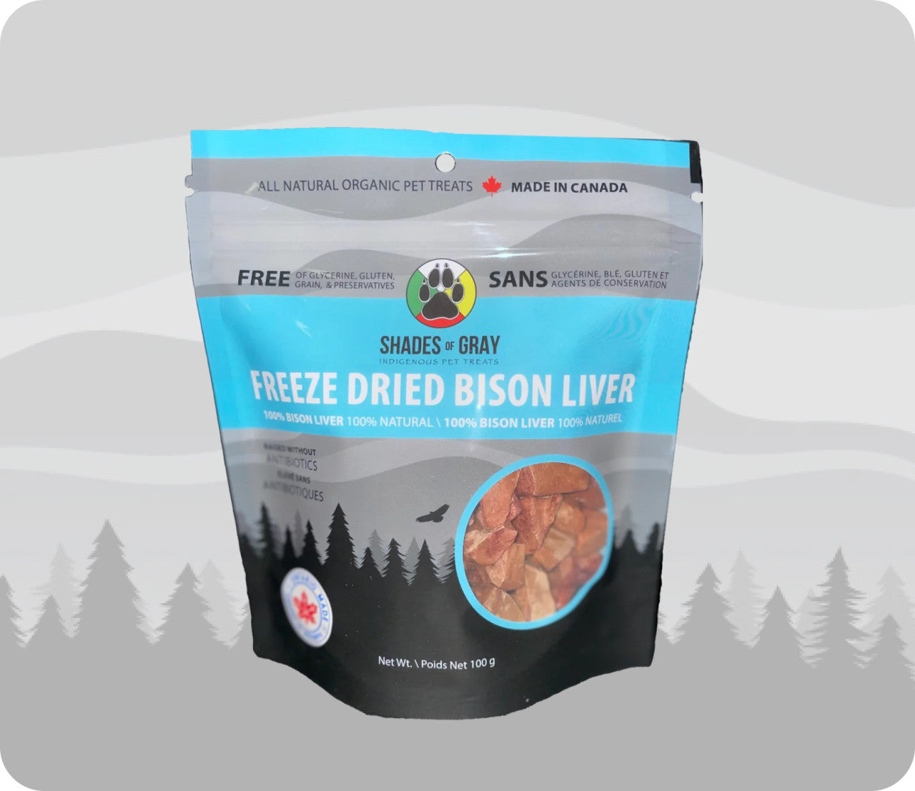 Shades of Gray Freeze Dried Bison Liver