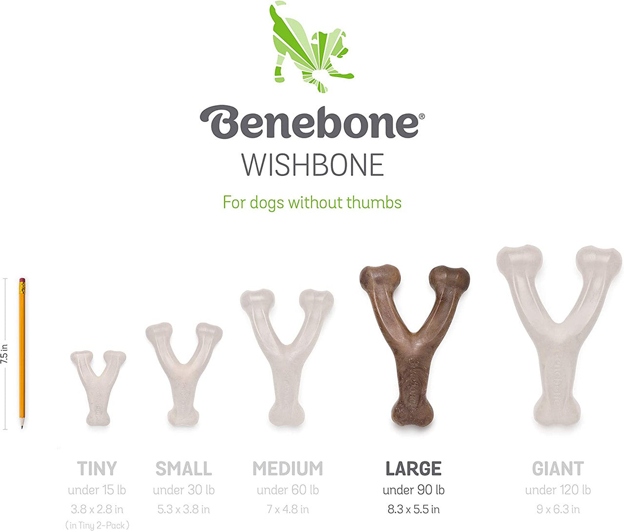 Benebone Wishbone Bacon Durable Chew Toy aggressive chewers