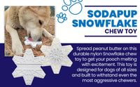 Thumbnail for Sodapup Snowflake durable nylon dog chew