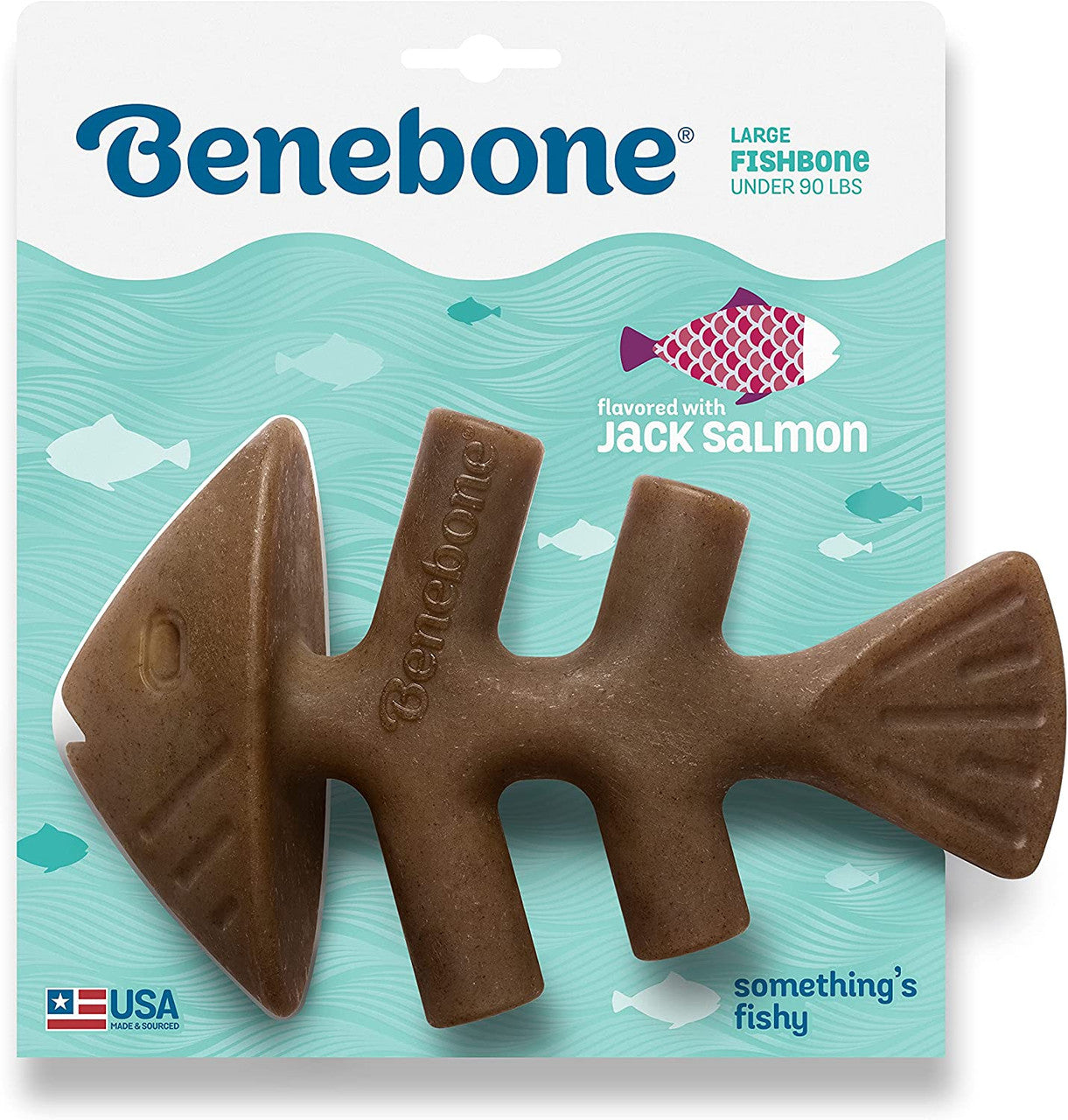 Benebone Fishbone Durable Chew Toy For Dogs Aggressive Chewer