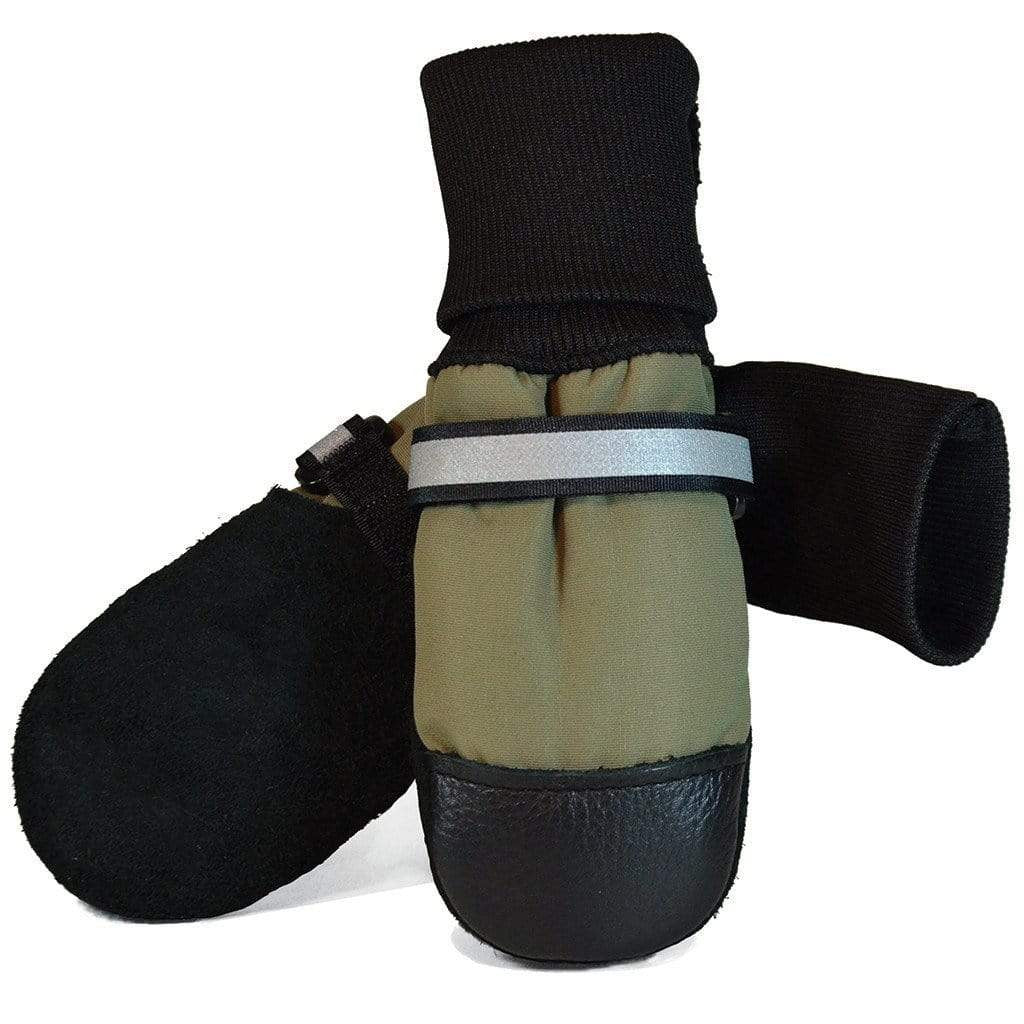 Green Muttluks Fleece Lined Dog Boots