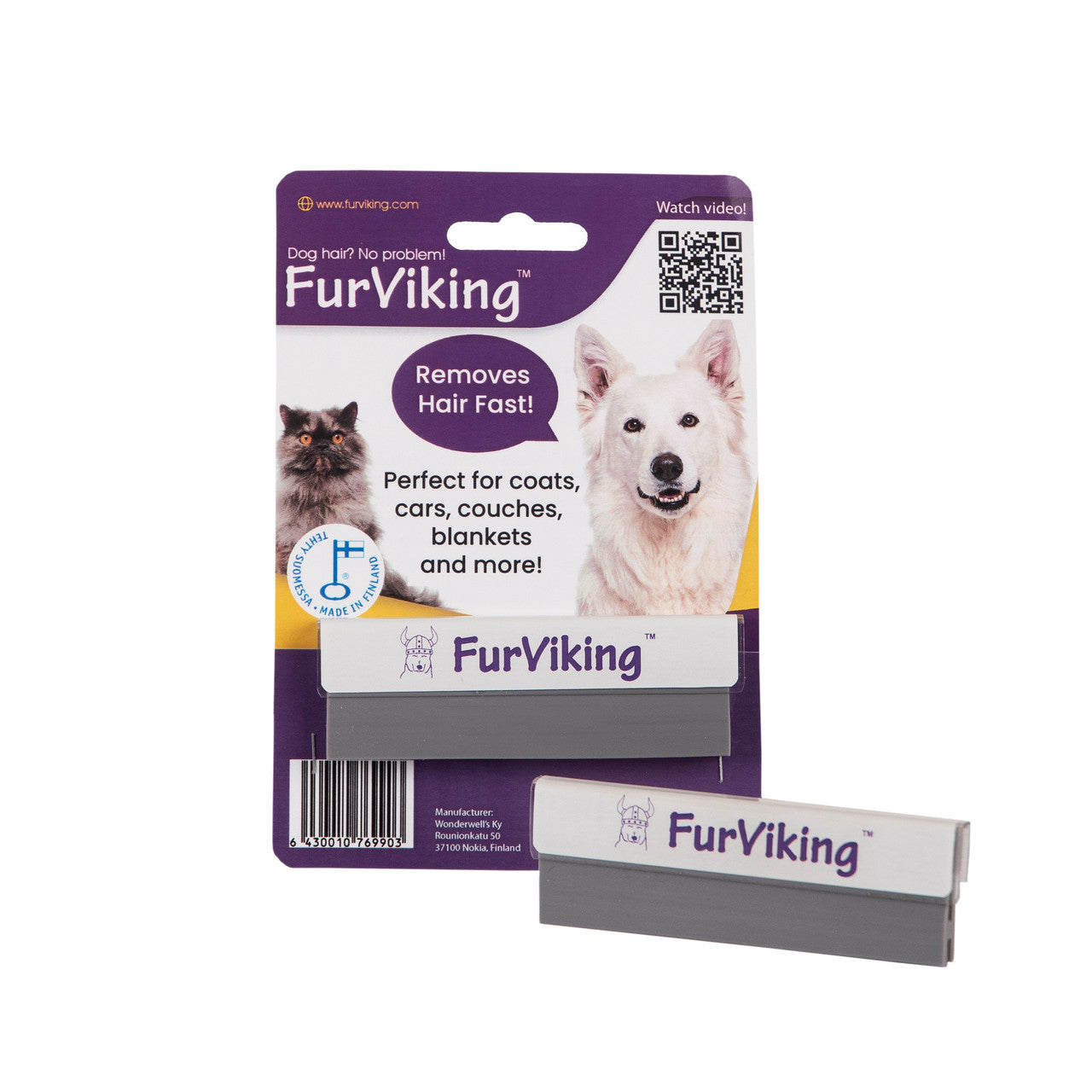 FurViking pet hair remover tool