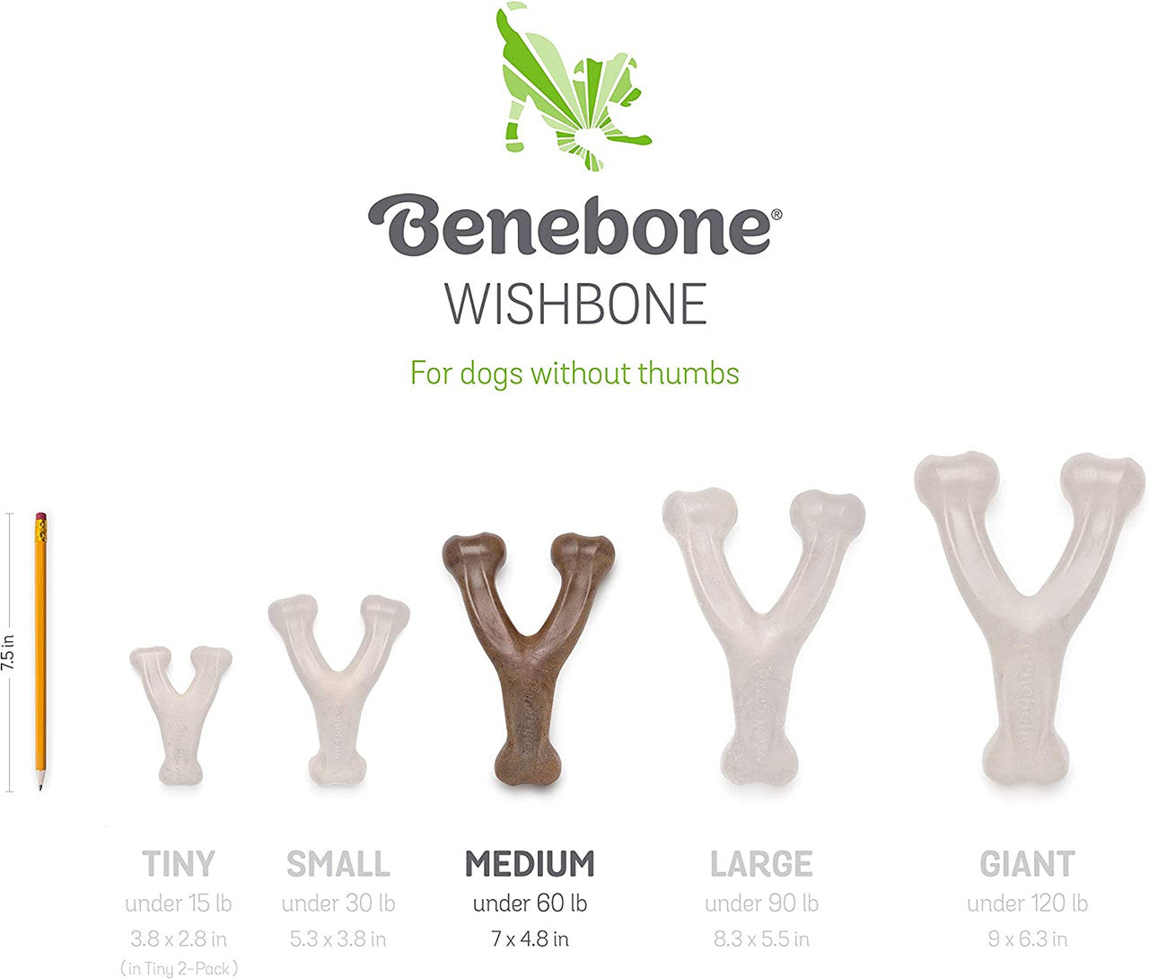 Benebone Wishbone Bacon Durable Chew Toy aggressive chewers