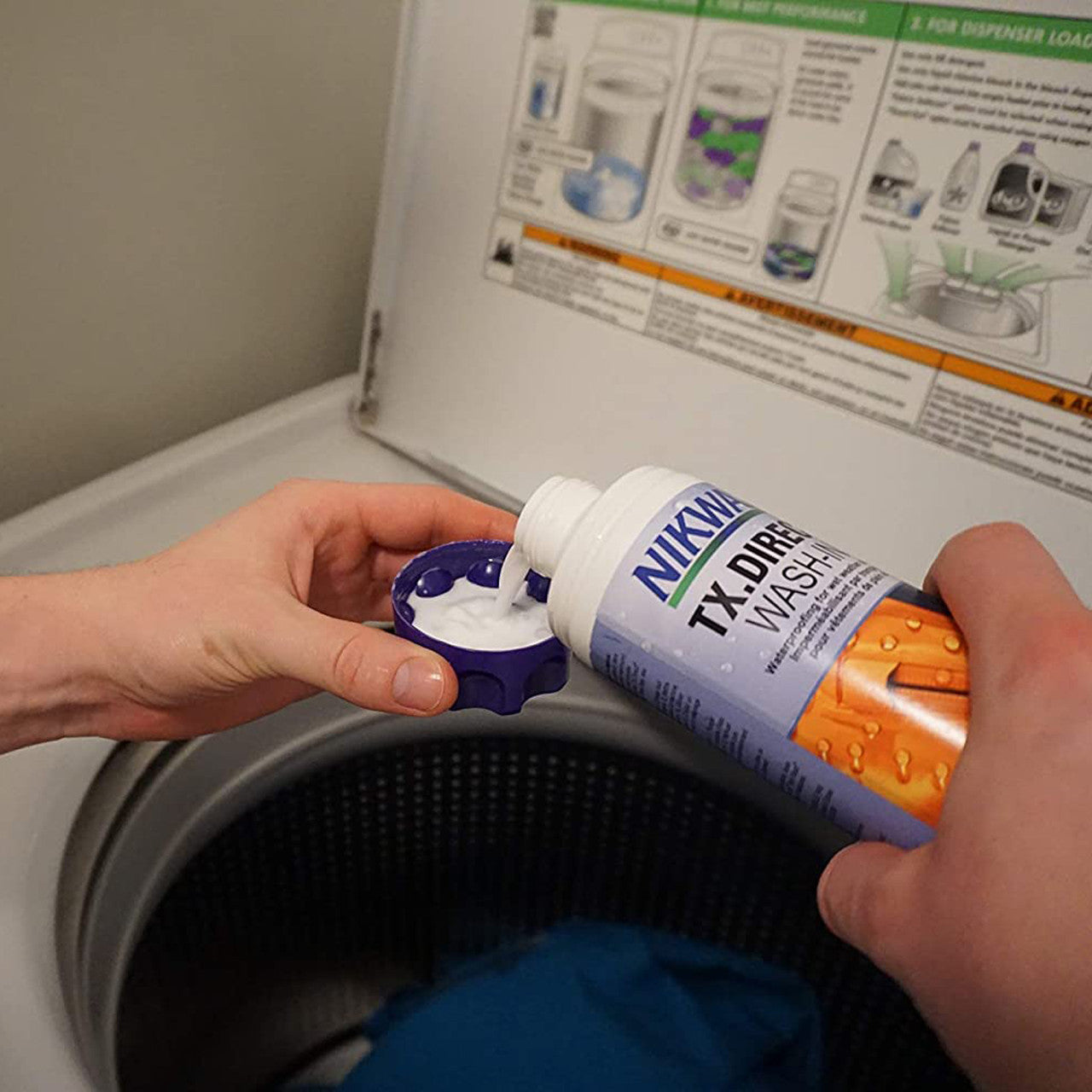 NIKWAX TX.Direct Wash-In Waterproofing is easy to use in your washing machine!