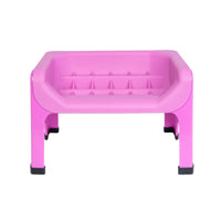 Thumbnail for Fluff Trough set in small size, featuring a pink plastic design with a textured surface and raised edges.