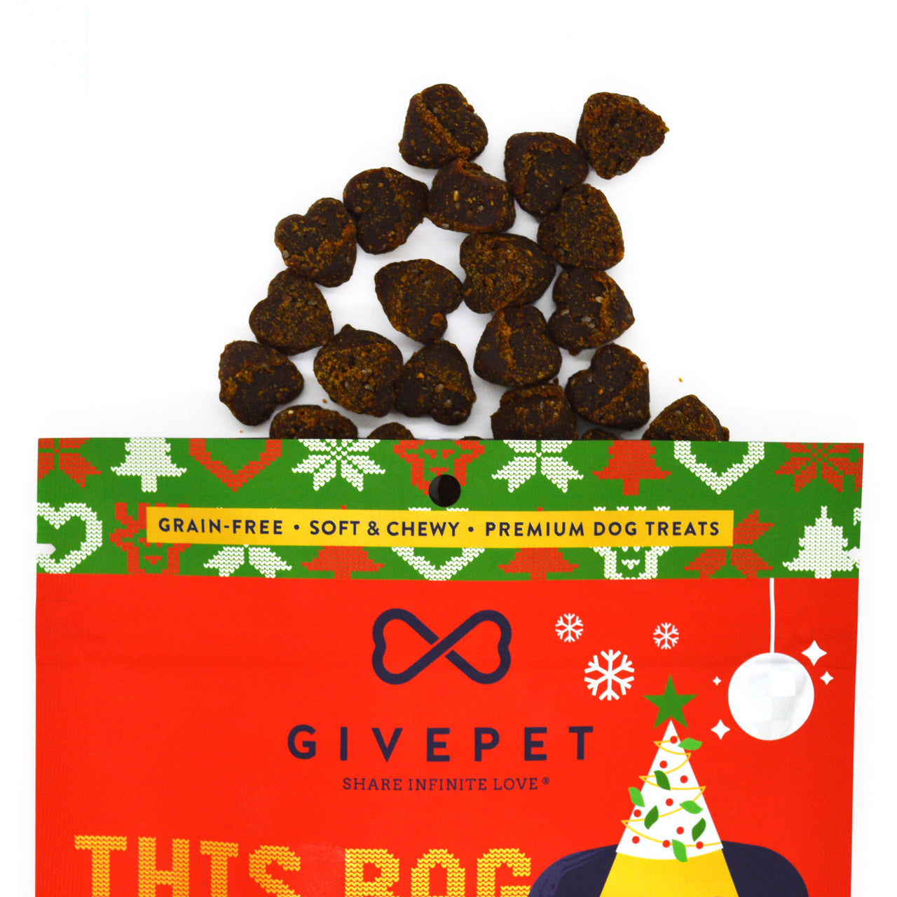 Give Pet - Pugly Sweater Party Dog Treats - 6oz