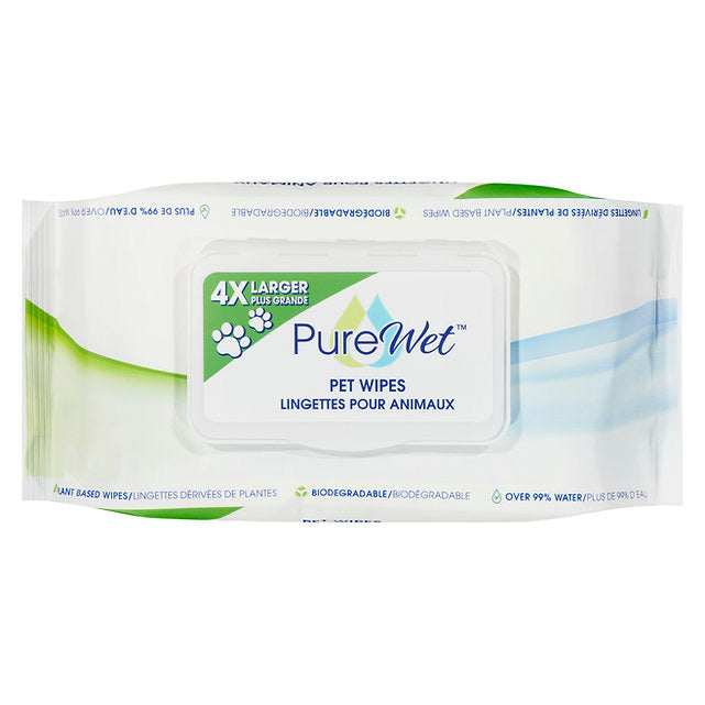 Pure Wet Pet Wipes 4X Larger