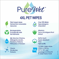 Thumbnail for Pure Wet Pet Wipes 4X Larger
