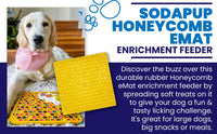 Thumbnail for SodaPup Enrichment Lick Mat Honeycomb