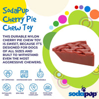 Thumbnail for Sodapup Cherry Pie - Ultra Durable Nylon Chew Toy & Food Holder