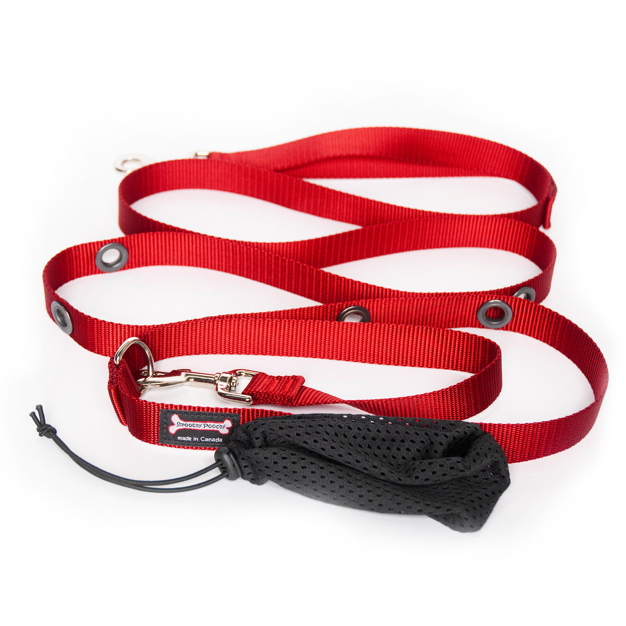 Smoochy Poochy hands free leash in Red