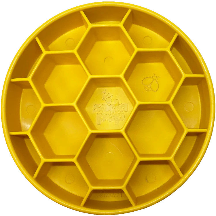 Sodapup Honeycomb slow feed bowl for kibble or raw food