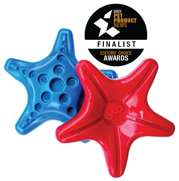 Sodapup durable chew toy starfish for interactive feeding and chewing