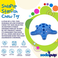 Thumbnail for Sodapup durable chew toy starfish for interactive feeding and chewing