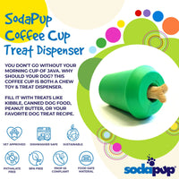 Thumbnail for SodaPup Coffee Cup Treat Dispensing Toy