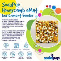 Thumbnail for SodaPup Enrichment Lick Mat Honeycomb