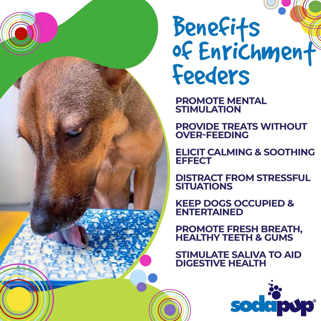 Sodapup lick mat enrichment toy