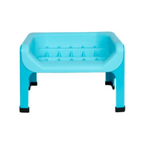 Thumbnail for Fluff Trough set in teal, featuring a small, elevated design with a textured bottom for stability.