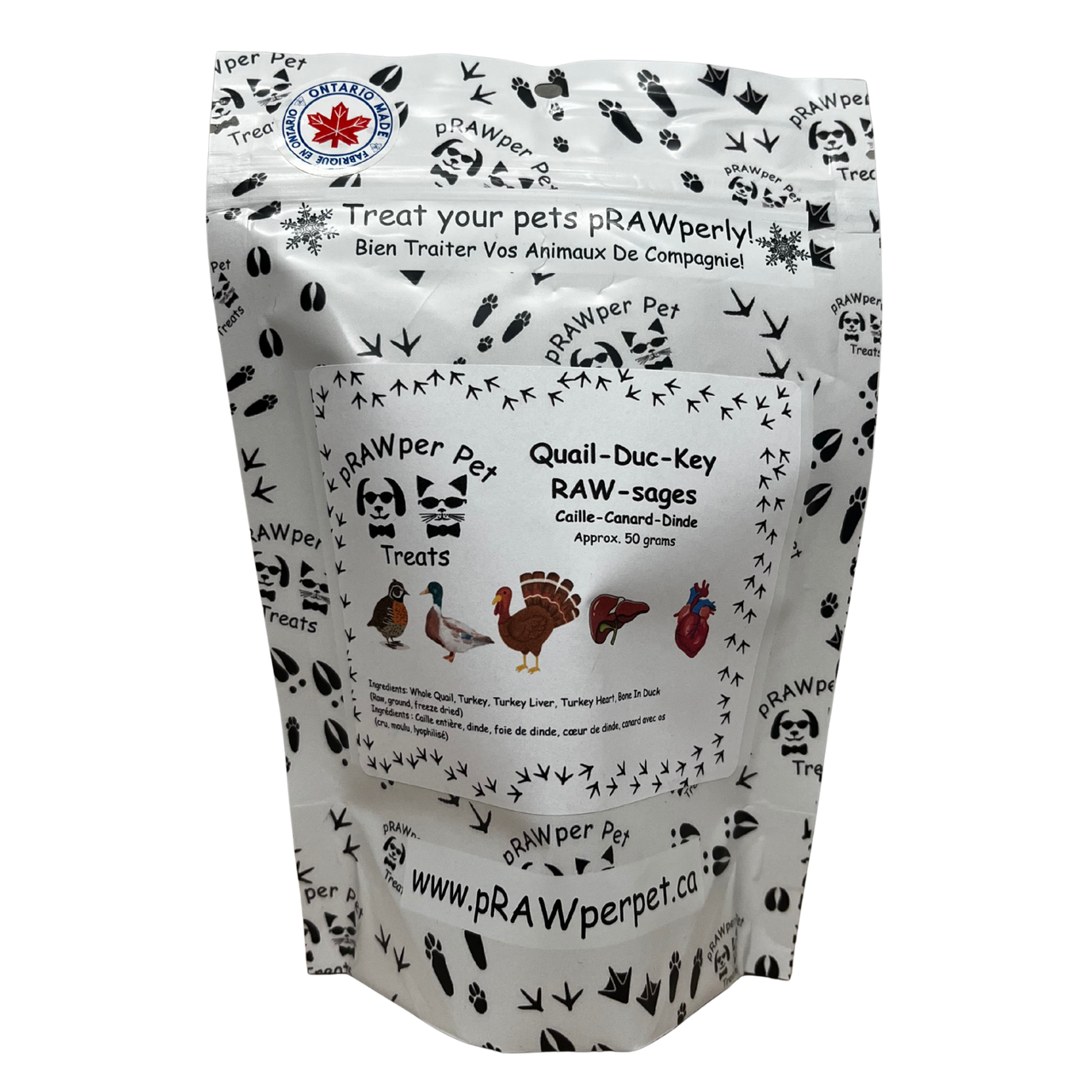 pRAWper Pets - Quail-Duc-Key RAW-sages