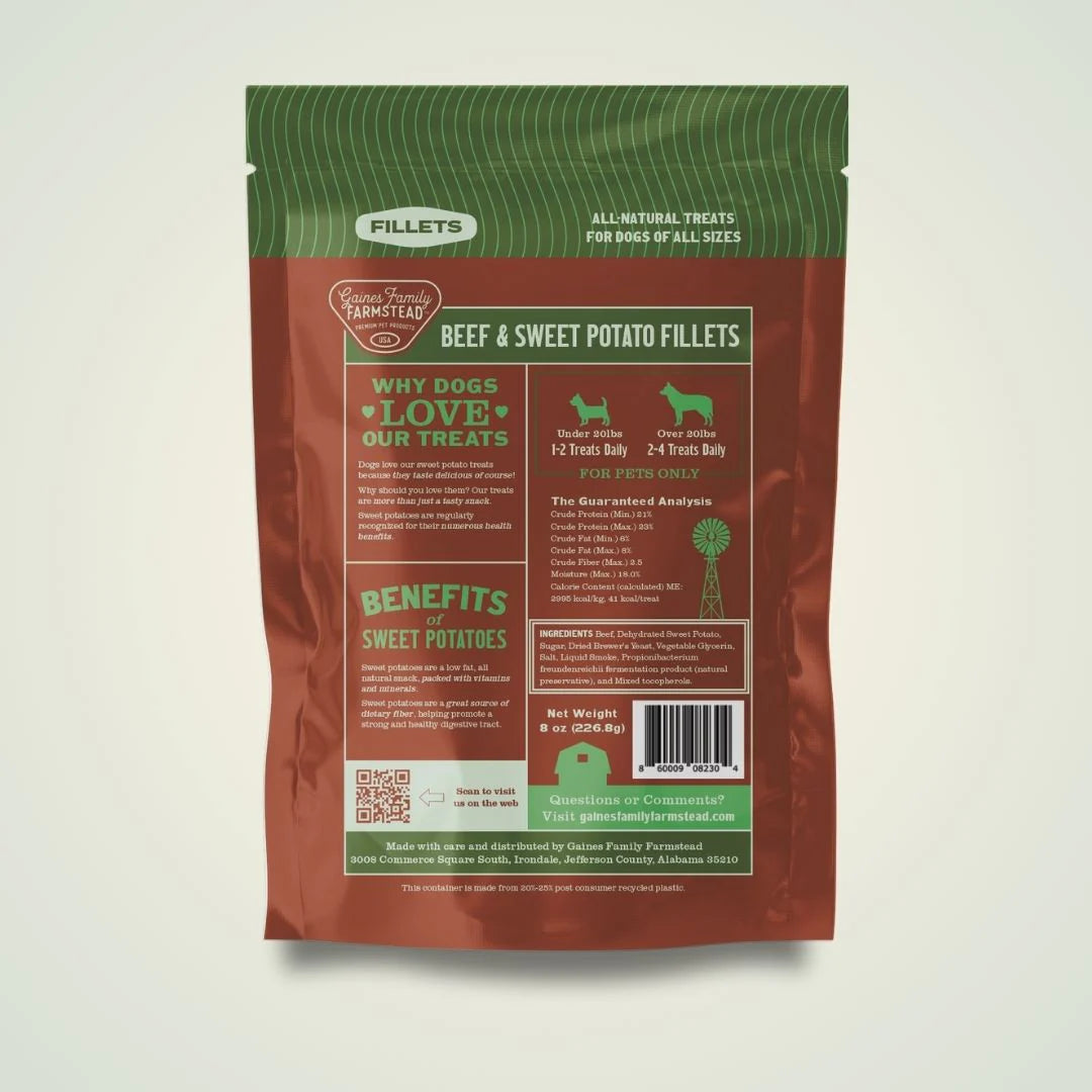 Gaines Family Farmstead - Sweet Potato and Beef Fillet 8oz