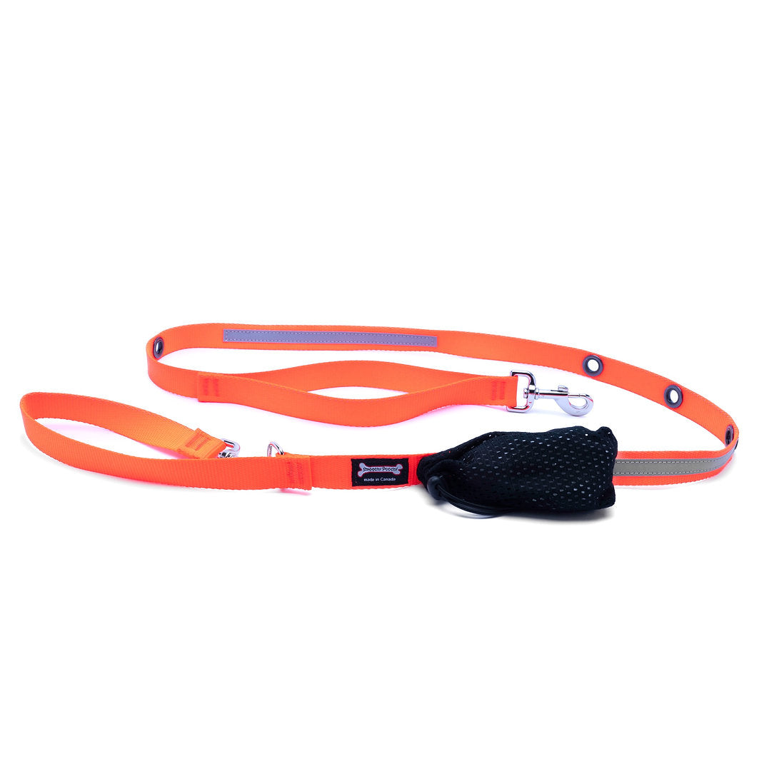 Smoochy Poochy Reflective Hands-Free Nylon Leash - 6ft