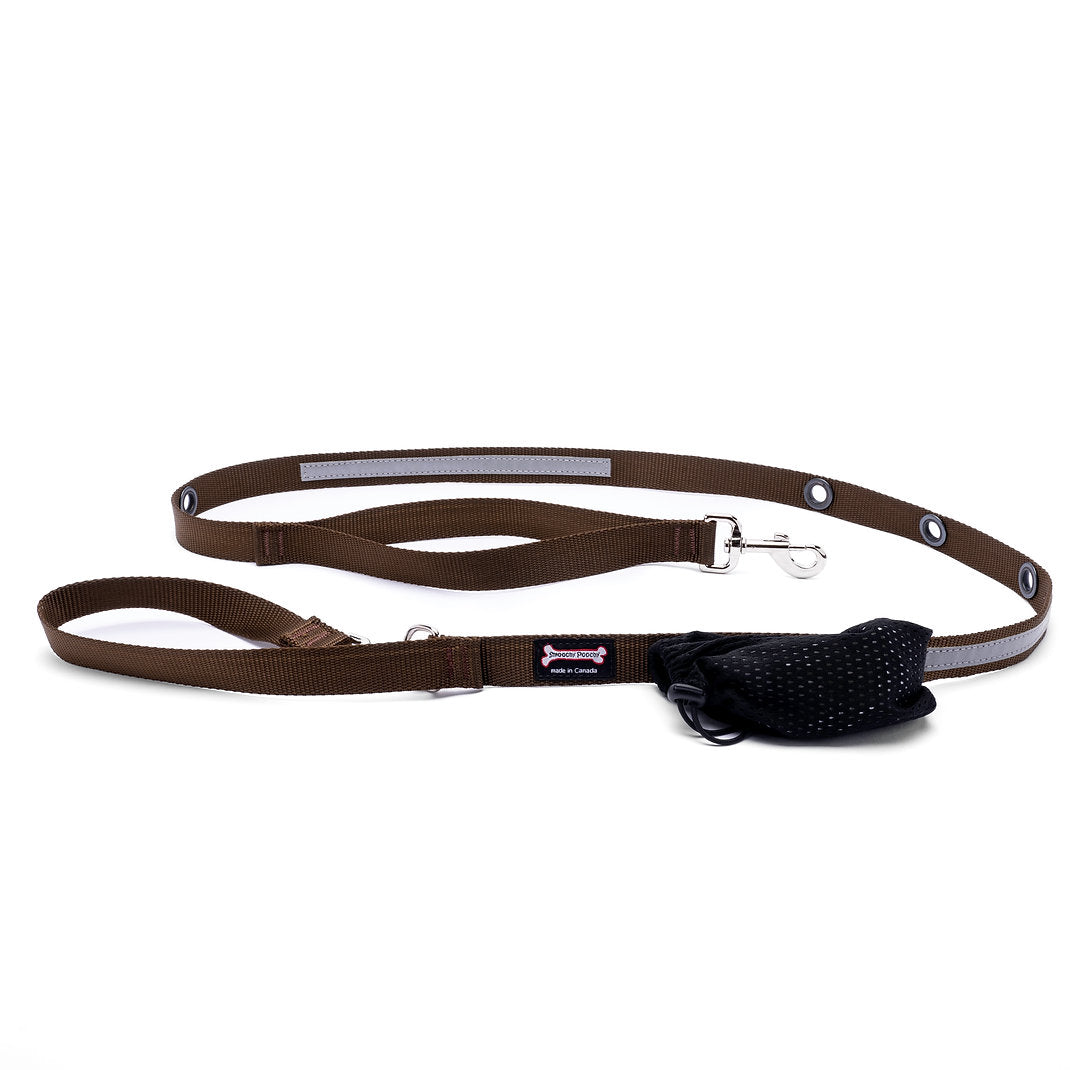 Smoochy Poochy Reflective Hands-Free Nylon Leash - 6ft