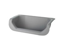 Thumbnail for Fluff Trough set in grey, featuring a raised design for dogs, with a smooth silicone insert for easy cleaning.