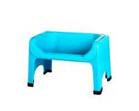 Thumbnail for Fluff Trough raised feeder in teal, featuring a small, elevated design with rounded edges and black rubber feet.