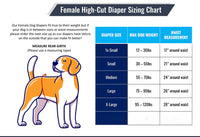 Thumbnail for Jack & Jill Female Dog Diaper (with tail opening)
