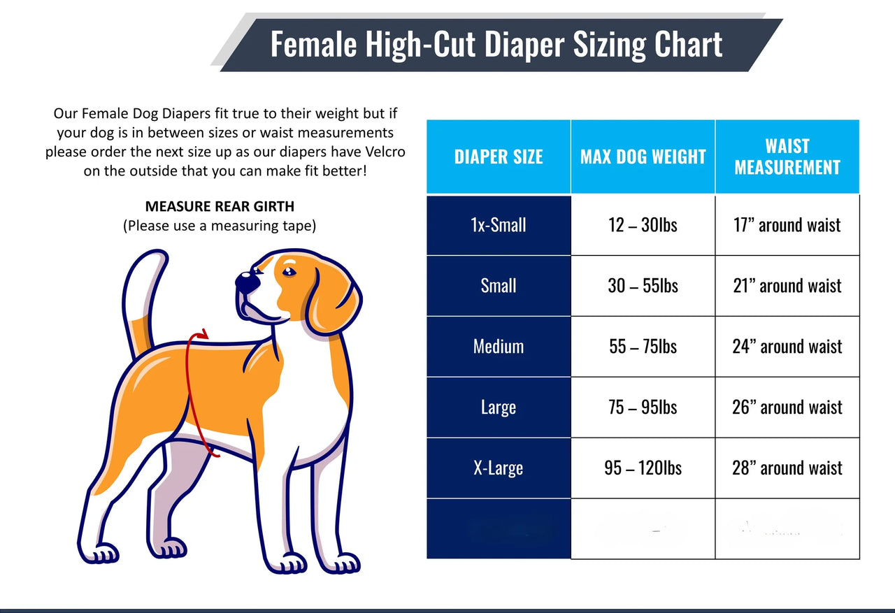 Jack & Jill High-Cut Dog Diaper Britches