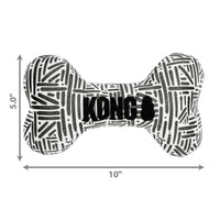 Thumbnail for Black & white Kong bone shaped dog toy.